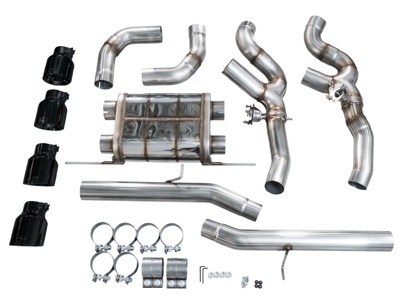 AWE Tuning SwitchPath Axle-Back Exhaust - Diamond Black Tips for 20-25 BMW X3 M/M Comp (F97) AWD - Image 8