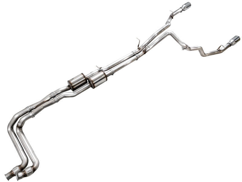 AWE Tuning Cat-Back Touring Exhaust - Chrome Silver Tips for 25+ RAM 1500 3.0TT 0FG - Image 8