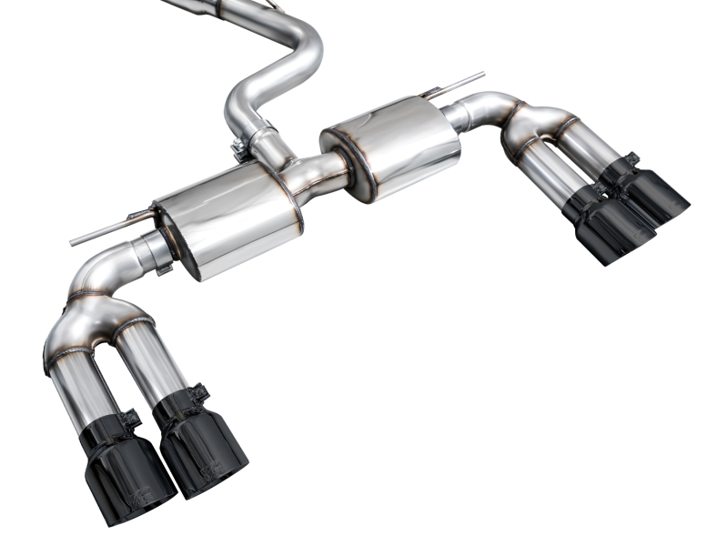 AWE Tuning Touring Edition Exhaust - Diamond Black Tips for 22-24 Audi 8Y S3 - Image 6