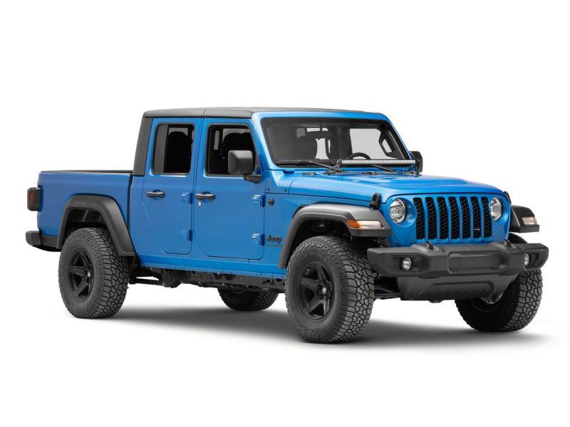 Raxiom for 2018-2023 Jeep Wrangler JL Axial Series 30-In Single Row LED Light Bar w/ Hood Mounting Brackets - Image 9