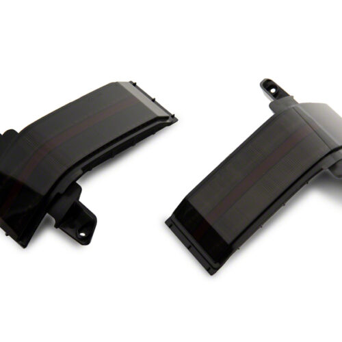 Raxiom for 2014-2019 Chevrolet Silverado Axial Series Dual-Row Amber LED Tow Mirror Lights- Smoked