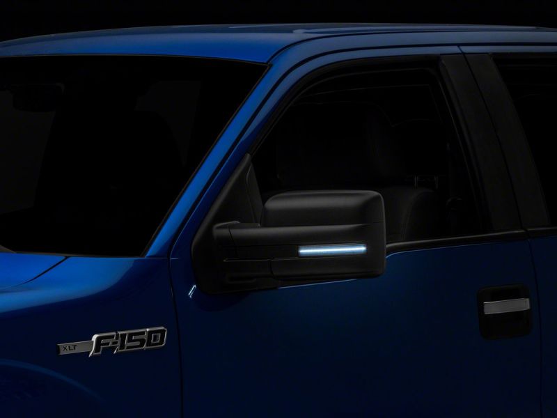 Raxiom for 2009-2014 Ford F-150 Axial Series White LED Mirror Turn Signal- Smoked - Image 4