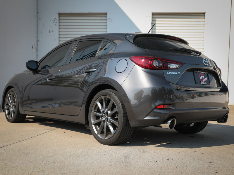 aFe Power Takeda 2-1/2in 304 SS Axle-Back Exhaust w/ Polished Tips 14-18 Mazda 3 L4 2.0L/2.5L - Image 7