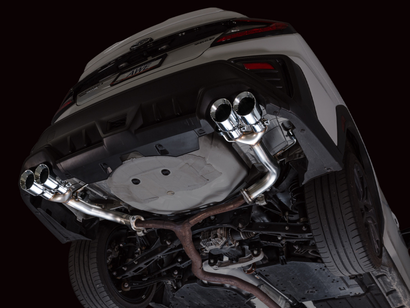 AWE Tuning Track Edition Axle-Back Exhaust - Chrome Silver Tips for 22-25 Subaru VB WRX - Image 8
