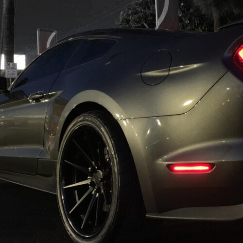 Raxiom for 2015-2022 Ford Mustang Axial Series LED Side Marker Lights Rear (Smoked) - Image 8
