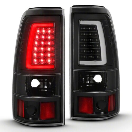 Raxiom for 2003-2006 Chevrolet Silverado 1500 Fleetside Axial Series LED Tail Lights- Black - Clear Lens