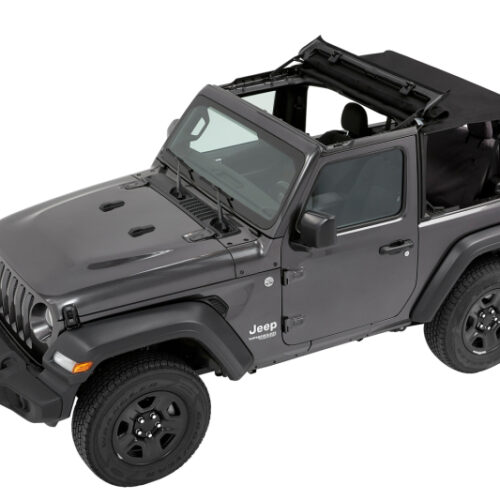 Bestop 18-26 Jeep Wrangler JL 2-Door Trektop (Premium Black Twill) - Image 8