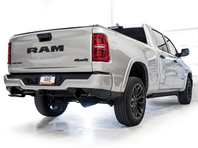 AWE Tuning Cat-Back Touring Exhaust - Diamond Black Tips for 25+ RAM 1500 3.0TT 0FG - Image 4