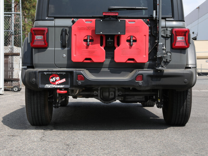 aFe Power MACH Force-Xp Axle-Back Exhaust System w/No Tip 18-20 Jeep Wrangler L4-2.0T / V6-3.6L - Image 4