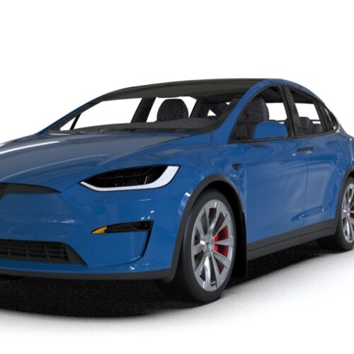 Rally Armor 22-26 Tesla Model X Black UR Mud Flap - Metallic Black Logo - Image 3