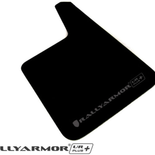 Rally Armor Universal Black UR Plus Mud Flap w/ Metallic Black Logo - Pair - Image 2