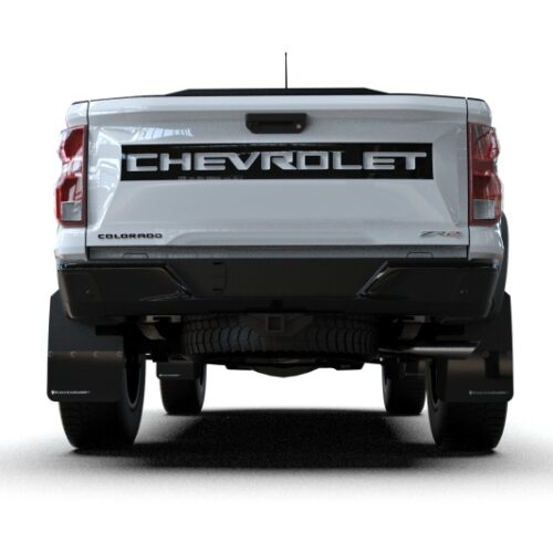 Rally Armor 23-26 Chevy Colorado ZR2 & Z71 Black Mud Flap - White Logo - Image 2