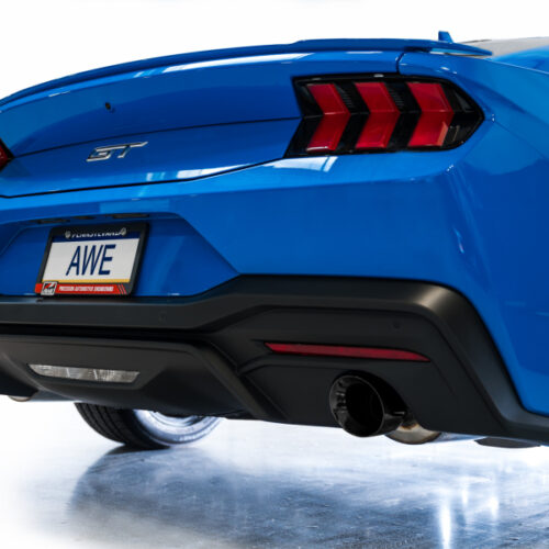 AWE Tuning Exhaust w/ Dual Diamond Black Tips for 2024 Ford Mustang GT Fastback S650 RWD Touring Catback - Image 6