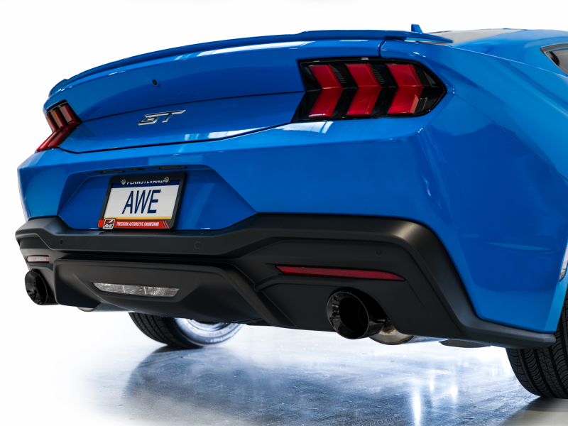 AWE Tuning Exhaust w/ Dual Diamond Black Tips for 2024 Ford Mustang GT Fastback S650 RWD Touring Catback - Image 6