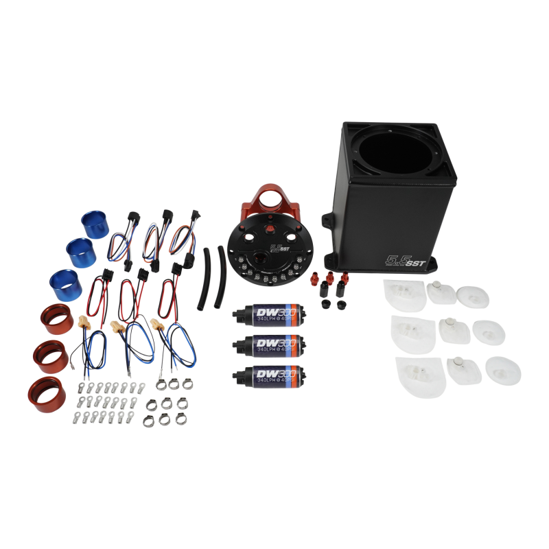 DeatschWerks 5.5L Modular Surge Tank Includes 3 DW300 Fuel Pumps - Image 2
