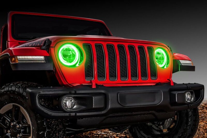 ORACLE Lighting Jeep Wrangler JL/Gladiator JT LED Surface Mount Headlight Halo Kit - Image 4