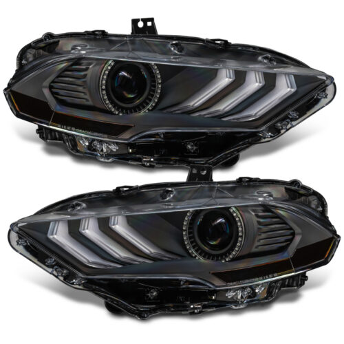 Oracle Lighting 18-23 Ford Mustang Dynamic ColorSHIFT LED Headlights - Black Series - Image 10