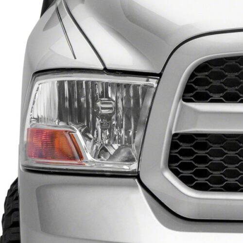 Raxiom for 2009-2018 Dodge RAM 1500 Axial OEM Rep Headlights w/ Single Bulb- Chrome Housing (Clear Lens) - Image 10
