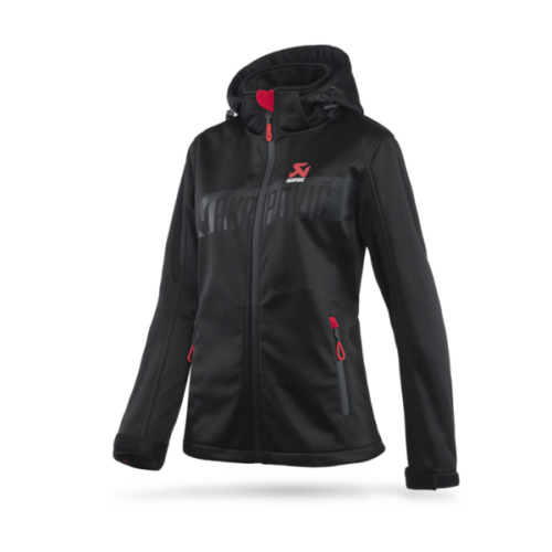 Akrapovic Womens Corpo Softshell Jacket Black - XL