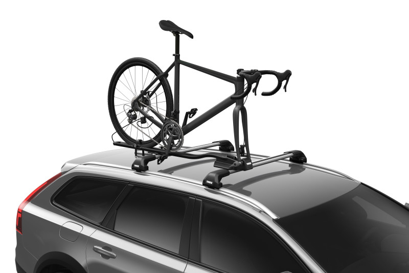 Thule FastRide Fork-Mount Roof Bike Rack (For Quick-Release Bikes/Adapter Req. for Thru-Axle) - Blk - Image 3