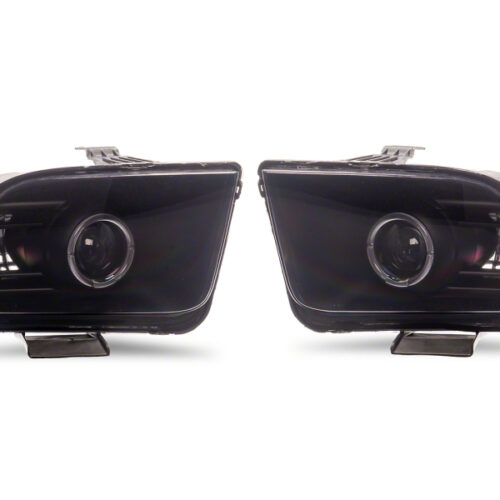 Raxiom for 2005-2009 Ford Mustang w/ Factory Halogen LED Halo Headlights- Black Housing (Smoked Lens) - Image 7