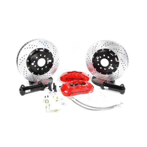 Baer Brakes C5/C6 Corvette Based Spindles & Hubs 14in Pro+ Front SDZ Brake Kit - Red