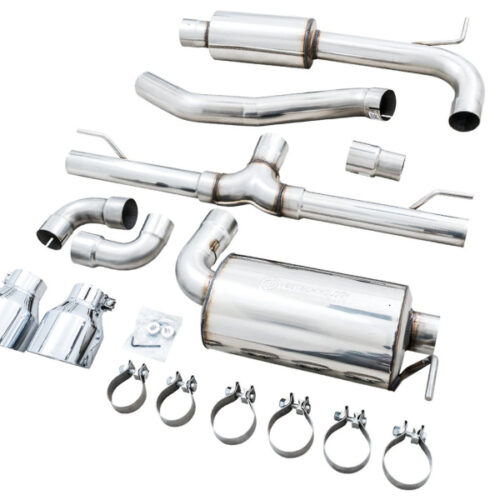 AWE Tuning Touring Edition Exhaust - Chrome Silver Tips for 2022 VW GTI MK8 - Image 10