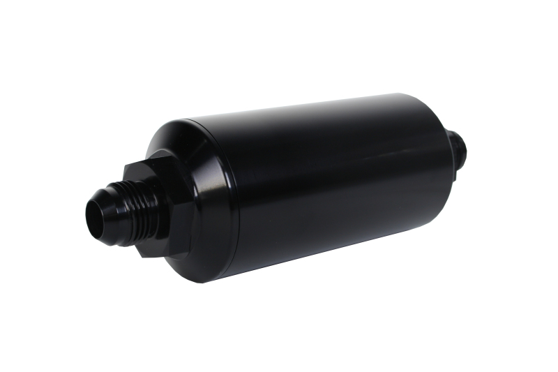 Aeromotive In-Line Filter - (AN -8 Male) 40 Micron Stainless Mesh Element Bright Dip Black Finish - Image 2