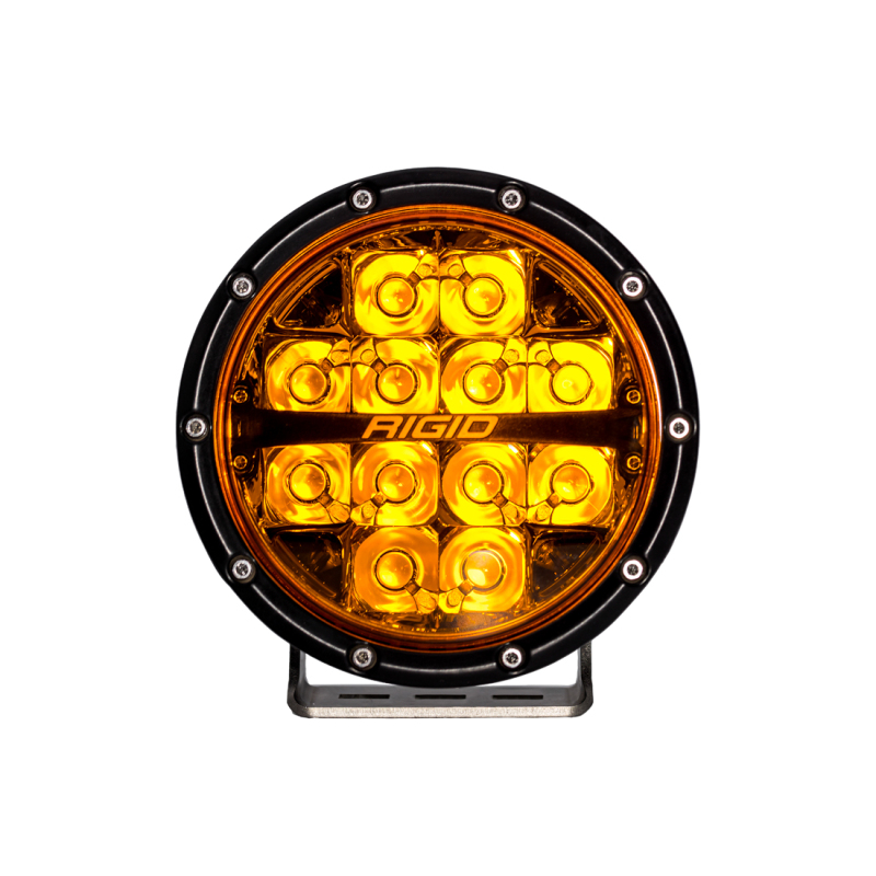 Rigid Industries 360-Series 6in SAE Fog w/ Amber PRO Lens - White (Pair) - Image 7