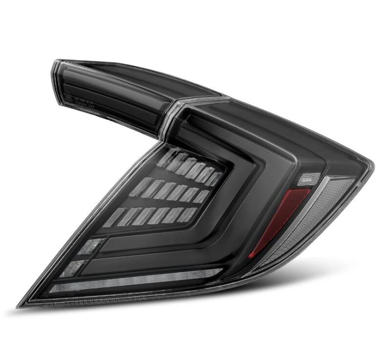 AlphaRex 16-21 Honda Civic Hatchback/ Type-R FK8 Nova-Series LED Tail Lights (Pair) - Alpha Black - Image 3