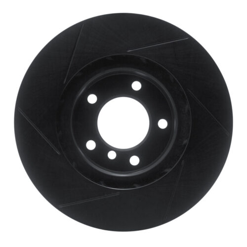 R1 Concepts for 95-99 BMW M3 E36 Left Front Slotted Black Brake Rotor - Image 6