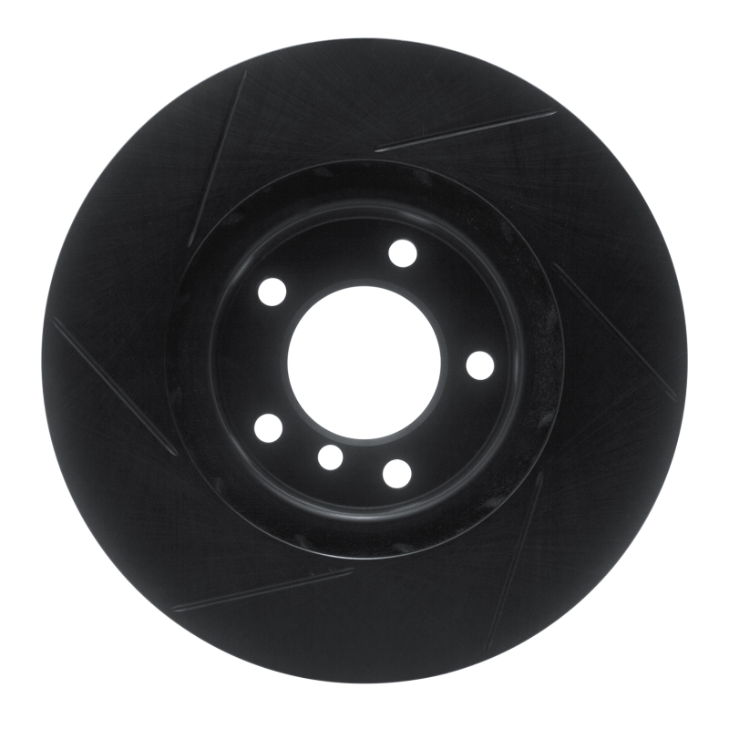 R1 Concepts for 95-99 BMW M3 E36 Left Front Slotted Black Brake Rotor - Image 6