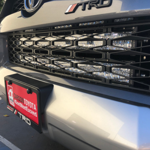 Cali Raised 14-24 Toyota 4Runner 32In Hidden Grille LED Light Bar Brackets - Combo Beam w/ LED Bar