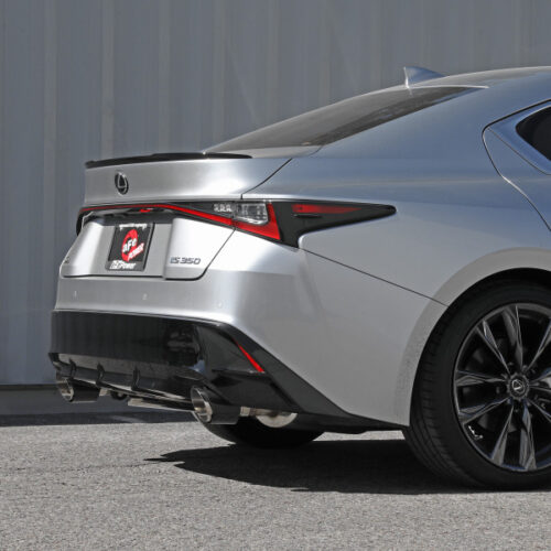 aFe Power Lexus IS350 14-22 V6-3.5L Takeda Axle-Back Exhaust System- Carbon Fiber Tip - Image 6