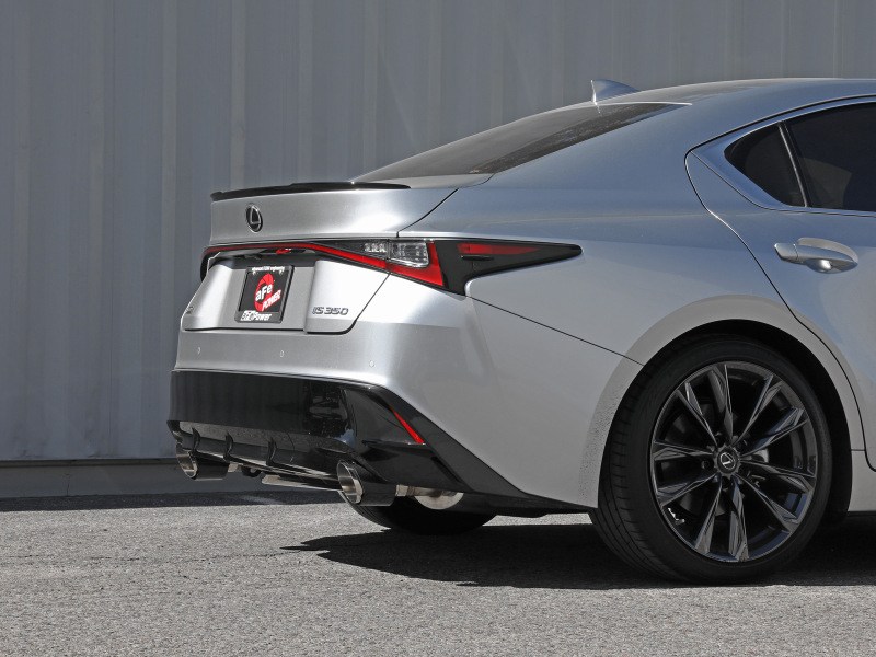 aFe Power Lexus IS350 14-22 V6-3.5L Takeda Axle-Back Exhaust System- Carbon Fiber Tip - Image 6