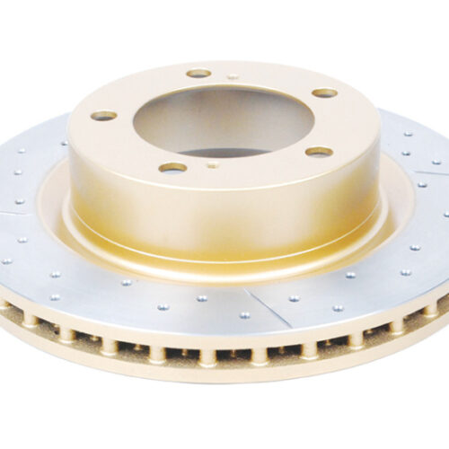 Alternative view of DBA 09-15 Toyota Landcruiser / 10-13 Lexus GX460 Front Drilled & Slotted Street Series Rotor