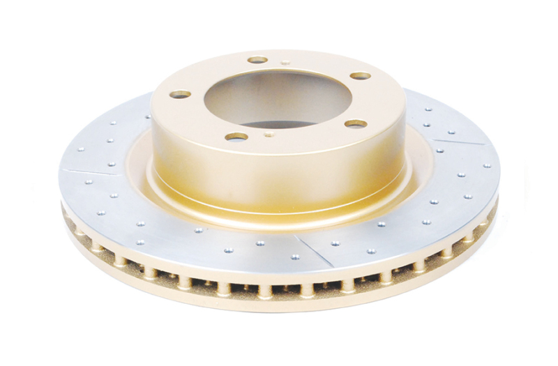 DBA 09-15 Toyota Landcruiser / 10-13 Lexus GX460 Front Drilled & Slotted Street Series Rotor - Image 2