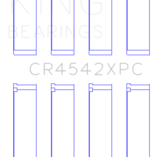 King Engine Bearings Honda K20 (Size 0.25mm) Performance Coated Main Bearing Set - Image 2