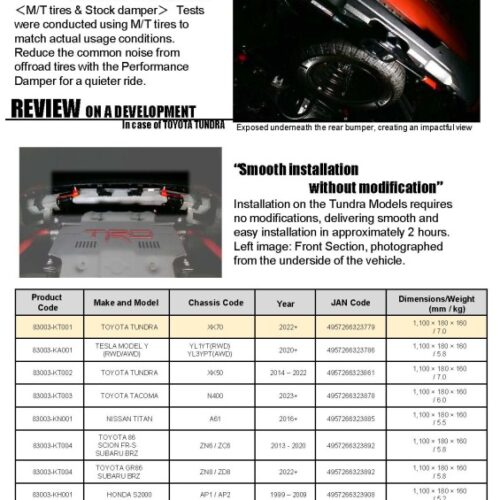 HKS Performance Damper for 2022+ Tundra - Image 3