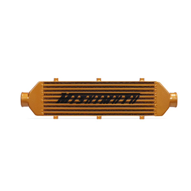 Mishimoto Universal Gold Z Line Intercooler Overall Size: 28x8x3 Core Size: 21x6x2.5 Inlet / Outlet - Image 6