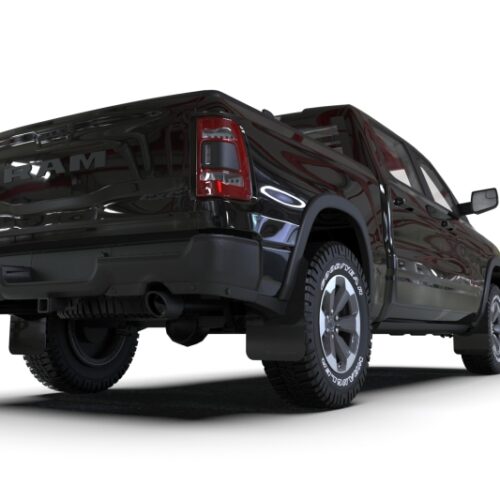 Rally Armor 19-25 Dodge Ram 1500 Rebel Black UR Mud Flap w/Dark Grey Logo - Image 3