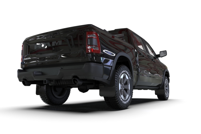 Rally Armor 19-25 Dodge Ram 1500 Rebel Black UR Mud Flap w/Dark Grey Logo - Image 3