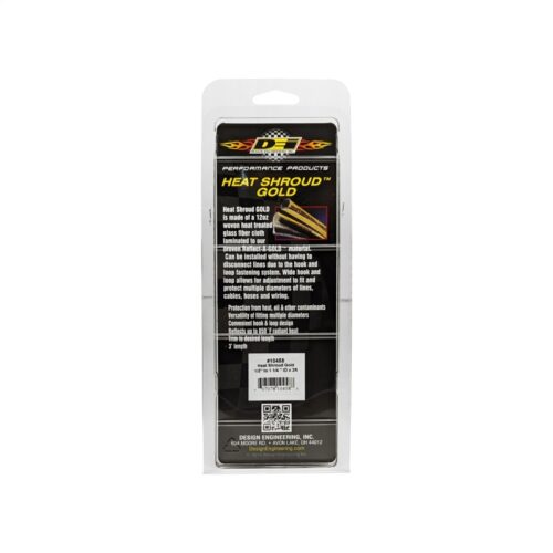 DEI Heat Shroud 1/2in to 1-1/4in I.D. x 3ft - Gold - Image 3