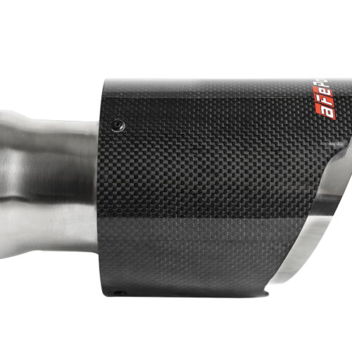 aFe Power MACH Force-XP 4-1/2in Carbon Fiber OE Replacement Exhaust Tips - 15-19 Dodge Charger/Hellcat - Image 4