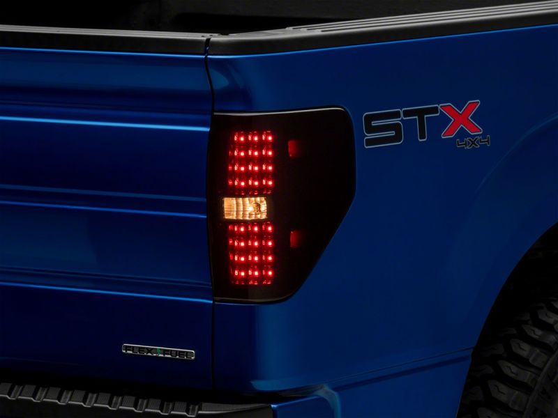Raxiom for 2009-2014 Ford F-150 Styleside Axial Series LED Tail Lights- Black Housing (Smoked Lens) - Image 4