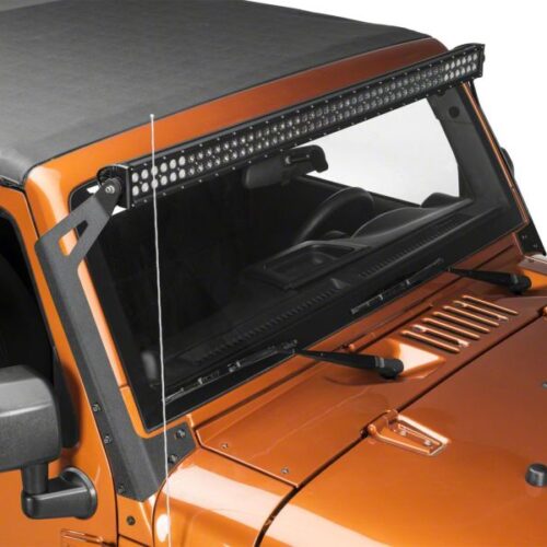 Alternative view of Raxiom for 2007-2018 Jeep Wrangler JK 50-In LED Light Bar Windshield Mount