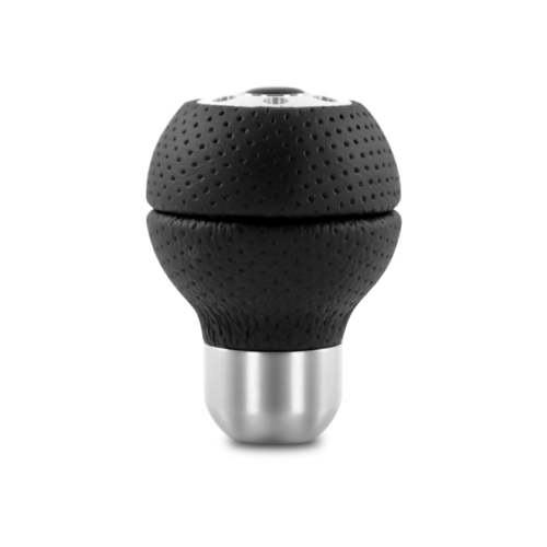 Momo Race Shift Knob - Black Airleather, Aluminum Insert - Image 2