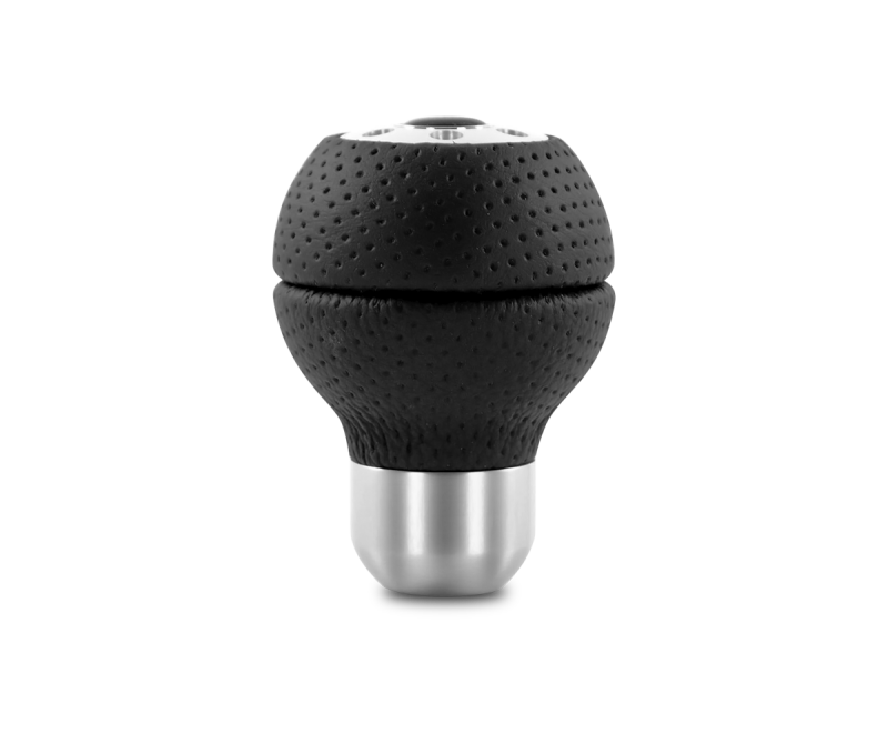 Momo Race Shift Knob - Black Airleather, Aluminum Insert - Image 2