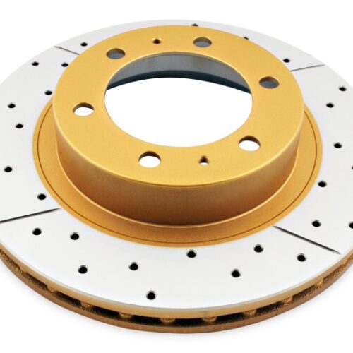 DBA 05-20 Toyota Tacoma (w/6 Lug Wheel & 4 Piston Clpr) Front Drilled & Slotted Street Series Rotor