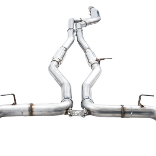 Alternative view of AWE Tuning Track Edition Exhaust - 5in Chrome Silver Tips for 2020 Toyota Supra A90